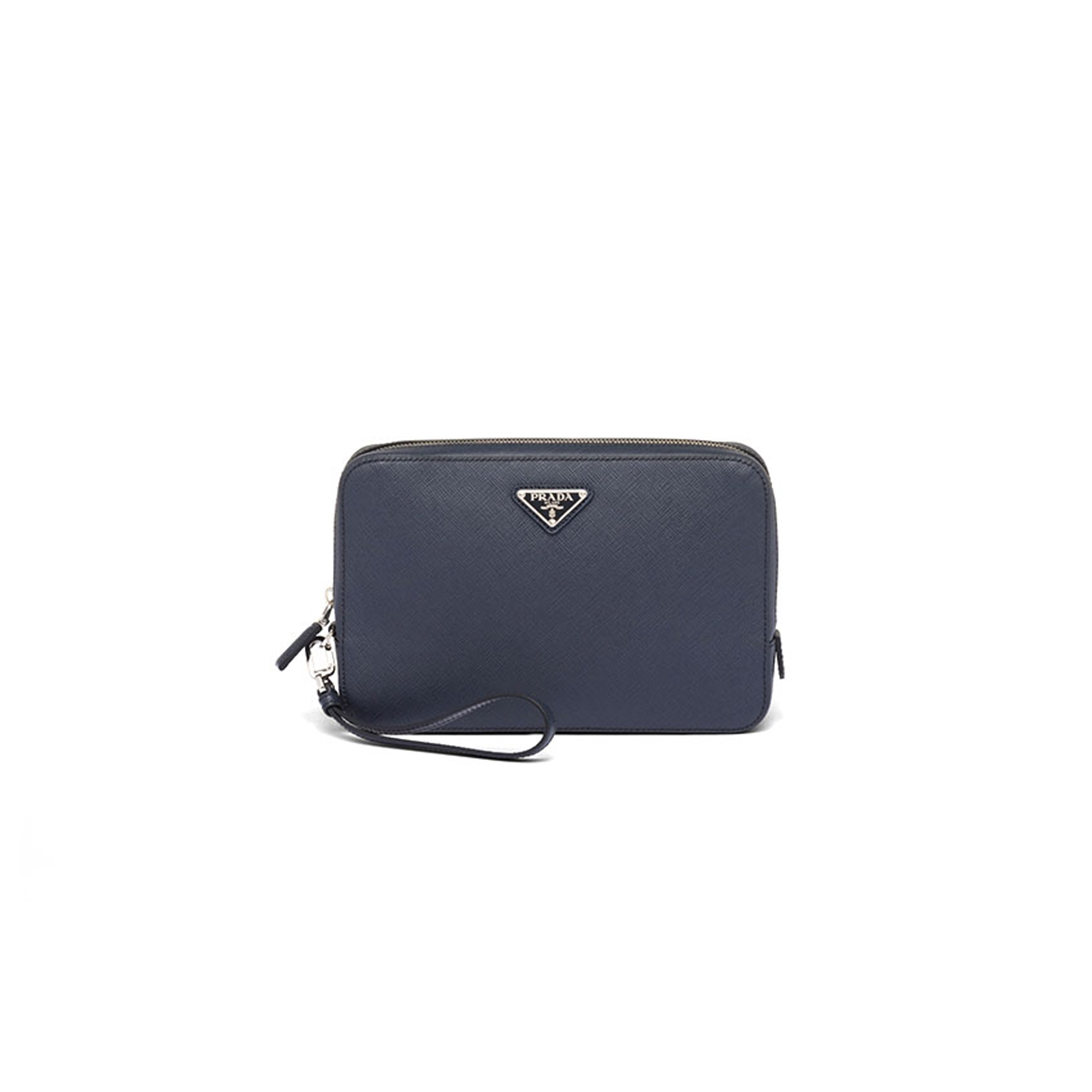 Pra*a saffiano leather clutch 2vf056 (23.5*15.5*4cm)